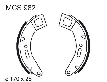 Zavorne čeljusti LUCAS MCS 982